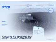 Schalter für Heizgebläse MAZDA MPV II (LW) 9728