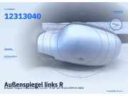 Außenspiegel links RENAULT Megane I Cabriolet (EA) 12313040