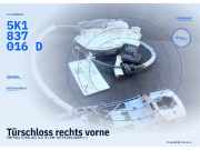 Türschloss rechts vorne VW Polo V (6R, 6C) 5K1837016H 5K1837016D