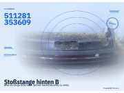 Stoßstange hinten BMW 3er Coupe (E36) 511281353609