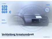 Verkleidung Armaturenbrett VW Fox Schrägheck (5Z) 5Z0858069C