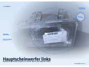 Hauptscheinwerfer links DAIHATSU Charade II (G11)