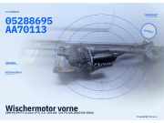 Wischermotor vorne CHRYSLER PT Cruiser (PT) 05288695AA70113