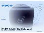 (19009 Schalter für Sitzheizung SAAB 900 II 4409249) 4409249