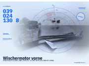 Wischermotor vorne FORD Escort IV (GAF, ABFT, AFF) 0390241308