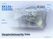 Hauptscheinwerfer links KIA Pride (DA) KK136-51020L