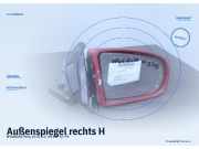 Außenspiegel rechts HYUNDAI Pony (X-2)