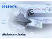 Wischermotor hinten OPEL Combo C 09132802 09114676