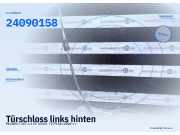 Türschloss links hinten PEUGEOT 207 24090158