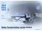 Motor Fensterheber rechts hinten MAZDA 626 IV Hatchback (GE) 3640161631