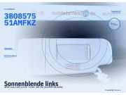 Sonnenblende links SEAT Leon (1M) 3B0857551AMFKZ