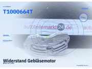 Widerstand Gebläsemotor BMW 3er (E90) T1000664T