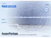 Auspuffanlage MITSUBISHI Space Wagon (N8W, N9W) MB810328