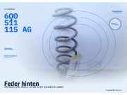 Feder hinten VW Polo IV (9N, 9A) 6Q0511115AG