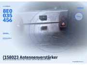 (158023 Antennenverstärker AUDI A6 Avant (4B, C5) 8E0035456) 8E0035456