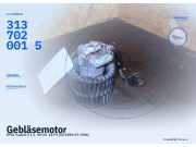 Gebläsemotor OPEL Kadett E 3137020015