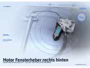 Motor Fensterheber rechts hinten VOLVO V40 Kombi (645)