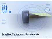 Schalter für Nebelschlussleuchte VW Golf II (19E) 191941535B
