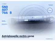 Antriebswelle rechts vorne VW Tiguan I (5N) 5N0407766B