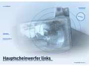Hauptscheinwerfer links NISSAN Terrano I (WD21)