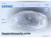 Hauptscheinwerfer rechts CITROEN Saxo (S) 6205W2