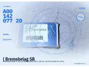 ( Bremsbelag SB MERCEDES-BENZ S-Klasse (W108, W109) A0014207720) A0014207720