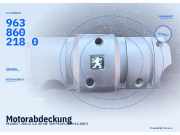 Motorabdeckung PEUGEOT 206 CC 9638602180