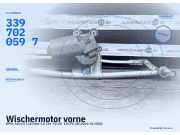 Wischermotor vorne OPEL Astra G Cabriolet 9117722 Gestänge locker 3397020597