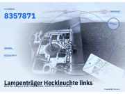 Lampenträger Heckleuchte links BMW 3er Compact (E36) 8357871