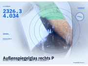 Außenspiegelglas rechts PEUGEOT 207 CC 2326.34.034