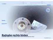 Radnabe rechts hinten MERCEDES-BENZ A-Klasse (W169)