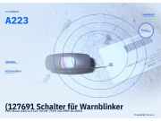 (127691 Schalter für Warnblinker FIAT Brava (182) A223) A223