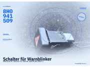 Schalter für Warnblinker SEAT Exeo ST (3R) 8H0941509