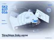 Türschloss links vorne VW Golf VI (5K) 5K2837016
