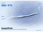 Auspuffrohr RENAULT Trafic I FL Bus (T, P, V) 880-971