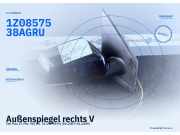 Außenspiegel rechts VW Polo IV (9N, 9A) 1Z0857538A 1Z0857538A GRU
