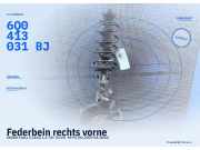 Federbein rechts vorne SKODA Fabia II (542) 6Q0413031BJ