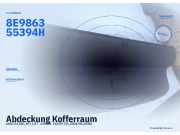 Abdeckung Kofferraum AUDI A4 (8E, B7) 8E986355394H