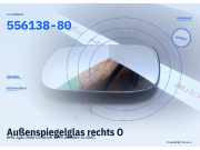 Außenspiegelglas rechts OPEL Agila (H00) 556138-80