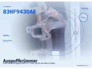 Auspuffkrümmer FORD Sierra Schrägheck (GBC) 83HF9430AE
