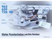 Motor Fensterheber rechts hinten PEUGEOT 206 CC 9636597280D