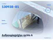 Außenspiegelglas rechts AUDI A4 (8D, B5) 130938-81