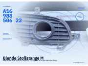 Blende Stoßstange MERCEDES-BENZ A-Klasse (W169) A1698850622