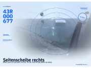 Seitenscheibe rechts OPEL Astra G Cabriolet 43R000677