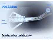 Fensterheber rechts vorne OPEL Corsa B (S93) 90388866