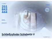 Schließzylinder Schiebetür VW Transporter T2 Bus 251843444