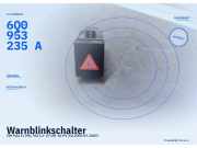 Warnblinkschalter VW Polo IV (9N) 6Q0953235A