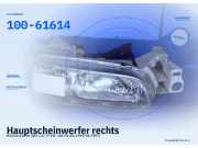 Hauptscheinwerfer rechts MAZDA 626 IV (GE) 100-61614