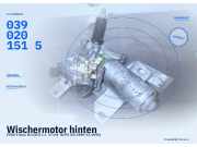 Wischermotor hinten FORD Fiesta III (GFJ) 0390201515
