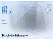Türscheibe links vorne VW Golf II (19E) 191837571A